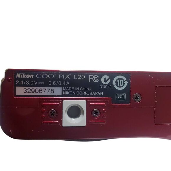 Nikon COOLPIX Red Digital Camera w/ Case – 10MP - Picture 14 of 16